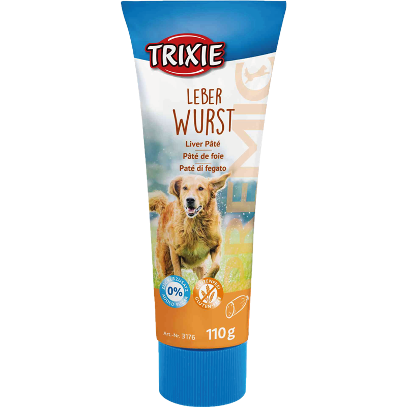 TRIXIE Premio Leberwurst für Hunde - 110 g 