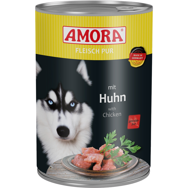 Amora Dog Dose Fleisch pur Adult - 400 g - Huhn 