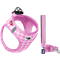 curli Vest Geschirr Puppy Set - pink-caro - 3XS (26 – 30 cm) 