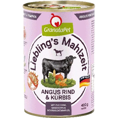 GranataPet Liebling's Mahlzeit - 400 g - Angus Rind & Kürbis 