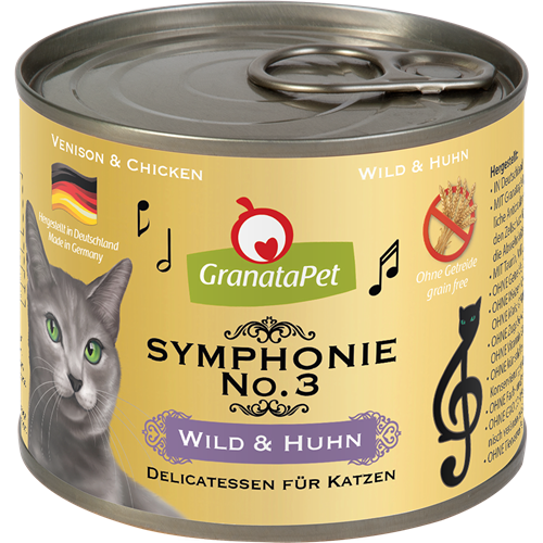 GranataPet Symphonie - 200 g - No. 3 Wild & Huhn 