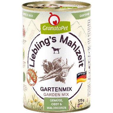 GranataPet Liebling's Mahlzeit PUR - 375 g - Gartenmix 
