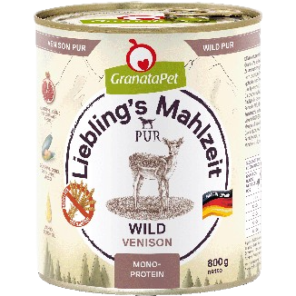 GranataPet Liebling's Mahlzeit PUR - 800 g - Wild Pur 