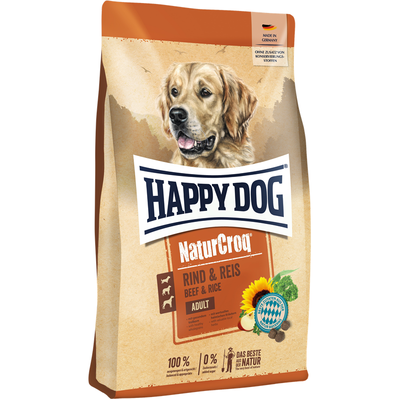 Happy Dog NaturCroq Rind & Reis - 15 kg 