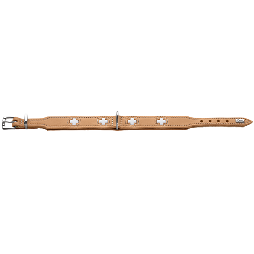 HUNTER Halsband Swiss natur / beige - 30 – 34 cm 