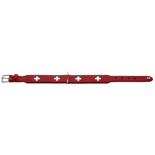 HUNTER Halsband Swiss - rot - L / XL (56 – 64 cm) 