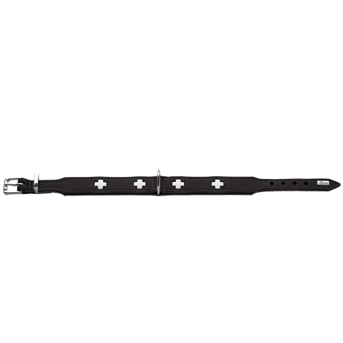HUNTER Halsband Swiss schwarz - 24 – 28 cm 