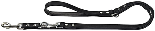 HUNTER Verstellbare Führleine Basic - 200 x 1,8 cm - schwarz 