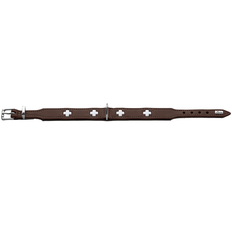 HUNTER Halsband Swiss braun - 41 – 49 cm 