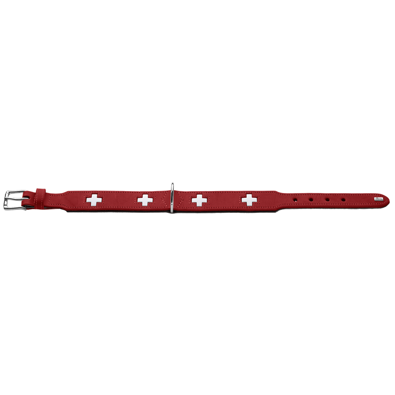 HUNTER Halsband Swiss - rot - XS (24 – 28 cm) 