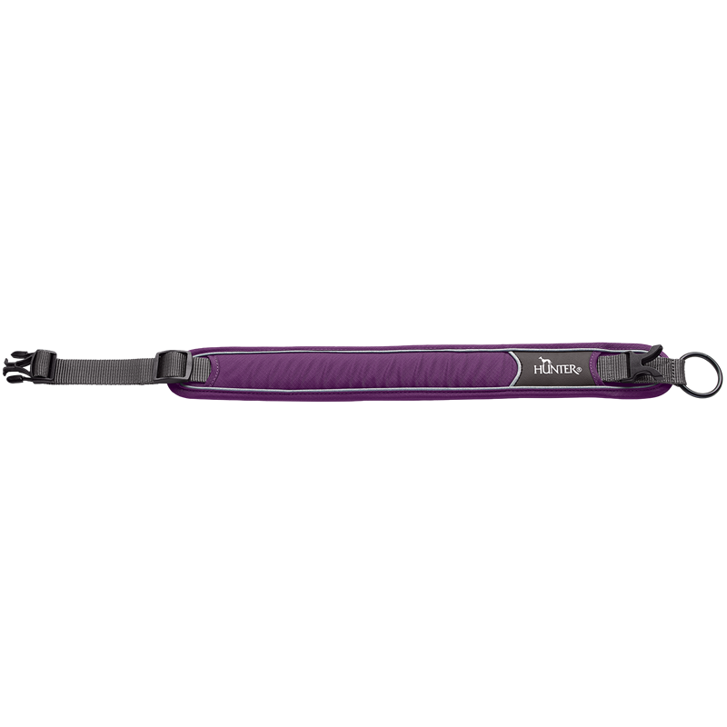 HUNTER Halsung Divo violett / grau - L (45 – 55 cm) 
