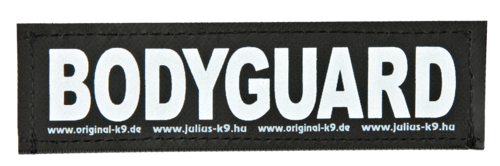 Julius-K9 Klettsticker 11 x 3 cm - Bodyguard 