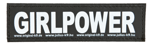 Julius-K9 Klettsticker 11 x 3 cm - Girlpower 