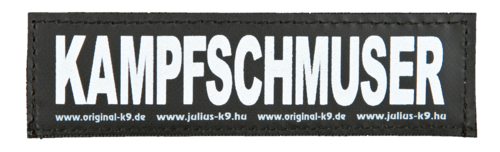 Julius-K9 Klettsticker 11 x 3 cm - Kampfschmuser 