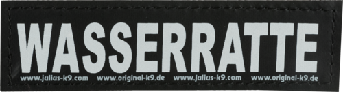 Julius-K9 Klettsticker 11 x 3 cm - Wasserratte 