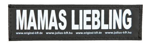Julius-K9 Klettsticker 16 x 5 cm - Mamas Liebling 