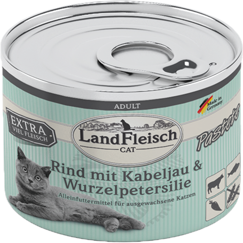 LandFleisch Pastete - 195 g - Rind, Kabeljau & Wurzelpetersilie 
