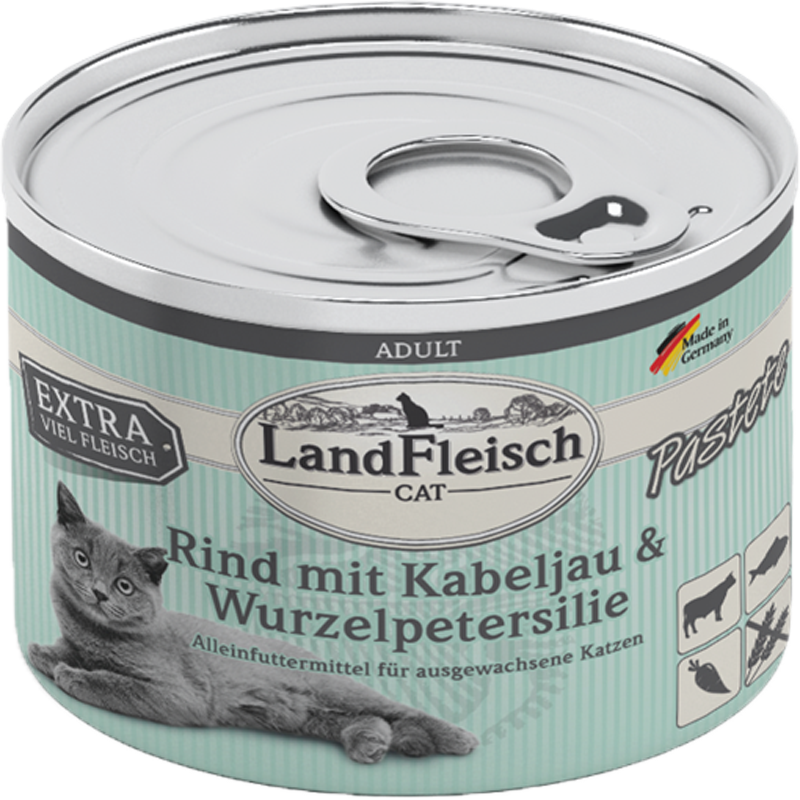 LandFleisch Pastete - 195 g - Rind, Kabeljau & Wurzelpetersilie 