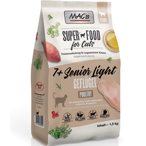 MAC's Cat Superfood - 7+ Senior Light - 1,5 kg 