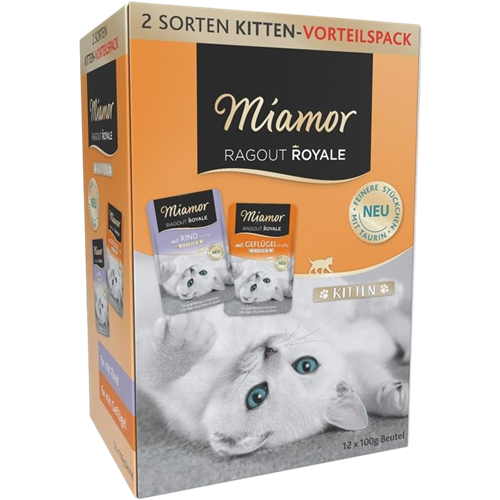 Miamor Multipack - 12 x 100 g - Ragout Royale in Jelly für Kitten 