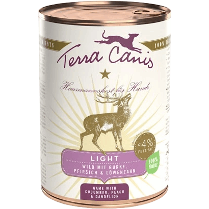 Terra Canis Light - 400 g - Wild mit Gurke, Pfirsich & Löwenzahn 
