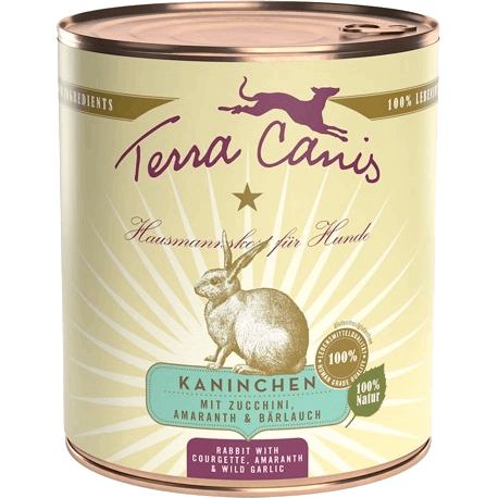 Terra Canis Menü Classic - 800 g - Kaninchen mit Zucchini, Amaranth & Bärlauch 