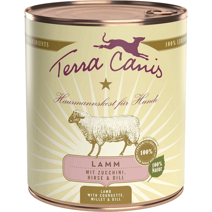Terra Canis Menü Classic - 800 g - Lamm mit Zucchini, Hirse & Dill 