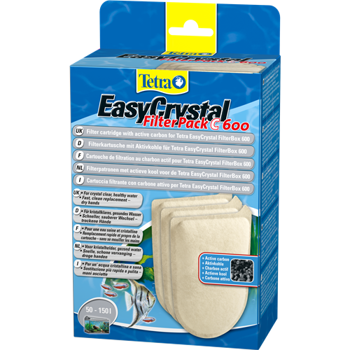 Tetra EasyCrystal - Filter Pack C600 - mit Aktivkohle - 3 Stück 