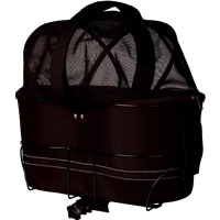 TRIXIE Fahrradkorb für breite Gepäckträger schwarz