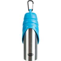 TRIXIE Flasche mit Trinknapf Edelstahl/Kunststoff