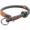 TRIXIE BE NORDIC Zugstopp-Halsband dunkelgrau / braun - S / M (40 cm) 