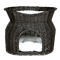 TRIXIE Weidenkorb mit Liegedach schwarz - 54 × 43 × 37 cm 