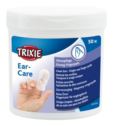 TRIXIE Ear Care Ohrenpflege Fingerpads - 50 Stück 