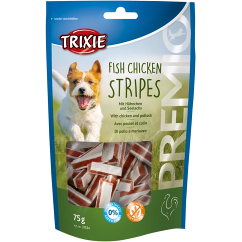 TRIXIE Premio Fish Chicken Stripes - 75 g 